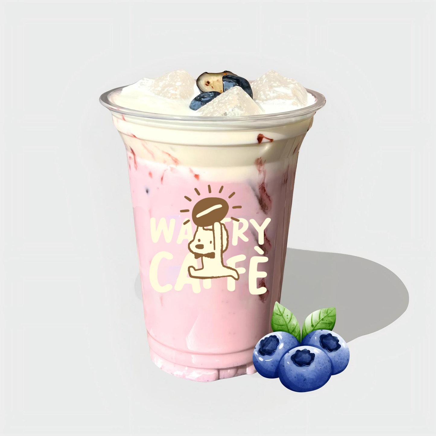 Blue Berries Jasmine Milk Tea