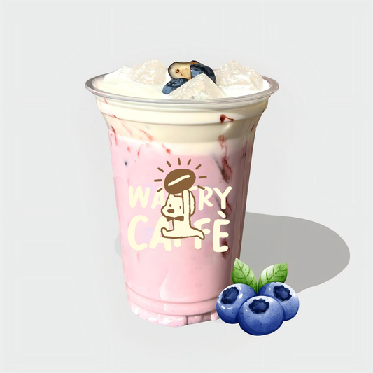 Blue Berries Jasmine Milk Tea