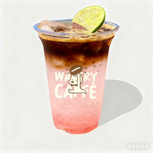 Lychee Sakura Iced Coffee